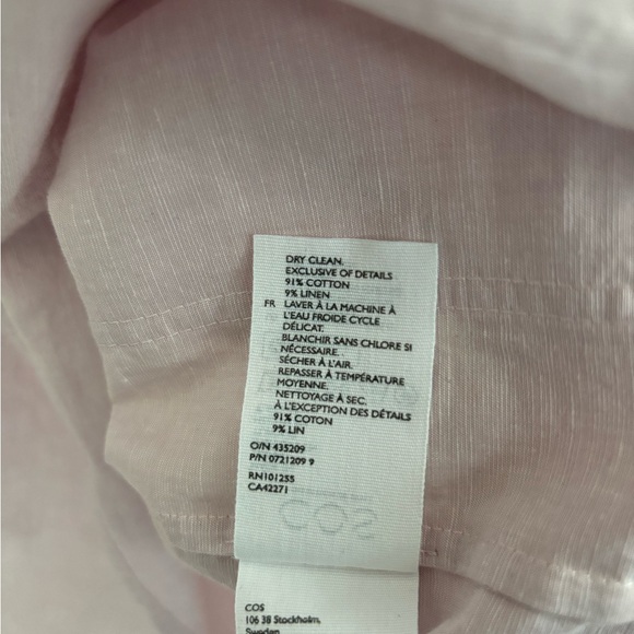 COS Short Sleeved Shirt, Size Small - Picture 6 of 6